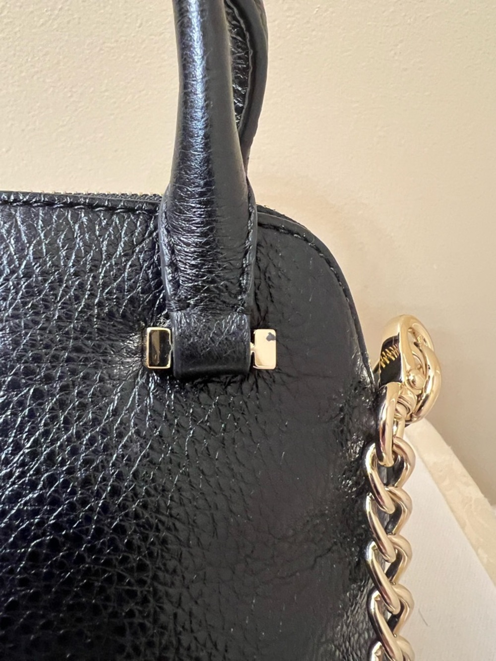 kate spade Pebbled Leather Dome Satchel / Crossbody - Picture 4 of 13